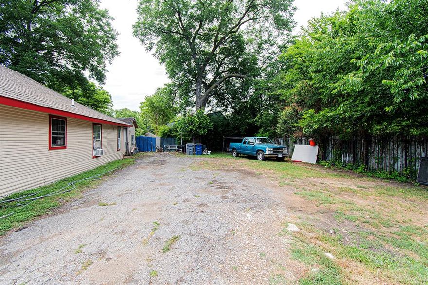 WOW! Incredible opportunity to develop your own home! Excellent location with access to I30 HWY, only minutes away from downtown Dallas makes it easy to get to any type of entertainment and restaurants. Land is inside the gated property and is the driveway to the house next door. MUST SEE! The house next door is being sold separately.