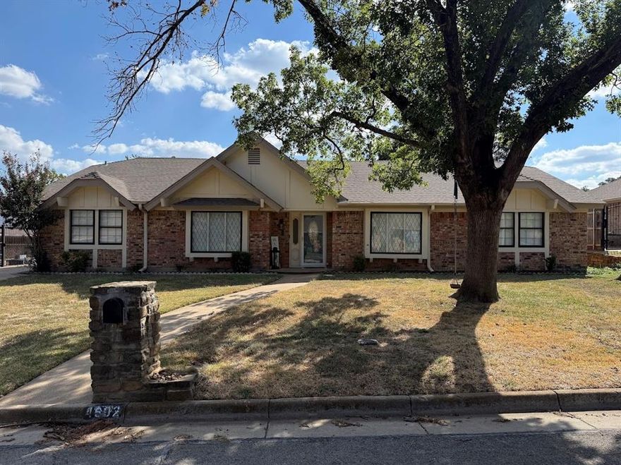 You don't want to miss this beautiful spacious 4-3-2 home with a swimming pool. Living area comes with built in shelves and built in cabinets. Floor plan includes a Jack N Jill bathroom between bedrooms with hallway access. Bedrooms are each generously sized with nice closet space. Master bathroom has a separate tub with a separate stand up shower. Large windows that allow natural light into the home. Kitchen and living area have been thoroughly updated. Backyard offers privacy and year round enjoyment with the pool surrounded by a safety fence for added peace of mind. Back porch is covered with a nice area to grill and also sit and enjoy outdoor air. Garage is in the back of the house and there is extra parking space. New roof is being placed this month, Oct. 2025, HVAC system replaced 2021, pool motor replaced 2025, home has 2- 50 gallon water heaters. This well maintained and updated home is move in ready. Spacious with so many options. There is a park near by along with the elementary school that is with in walking distance .