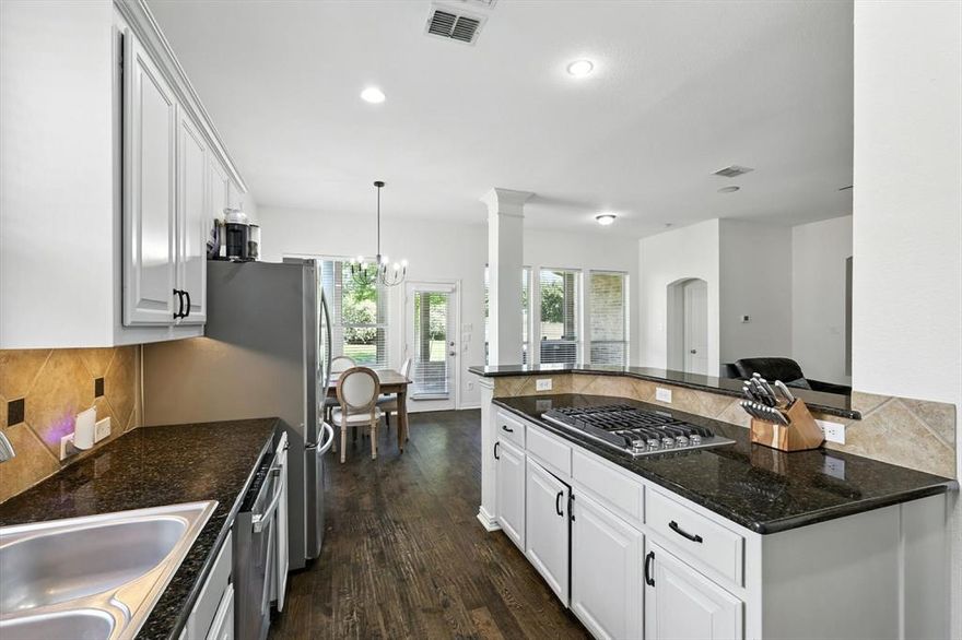 Step into this two-story home in the Aspendale neighborhood of McKinney.

The main level includes a bright kitchen with granite countertops, gas cooktop, and stainless steel appliances, opening to a large living room with a fireplace and backyard views. At the front of the home, a dedicated office and separate formal dining area provide flexible space for work, gatherings, or play.

Upstairs, a spacious loft and media room offer additional areas for hobbies, entertainment, or relaxation. The oversized cul-de-sac lot features a wide backyard with ample room for outdoor activities or a future pool.

Located in Frisco ISD, just a short drive of parks, walking and biking trails, shopping centers, grocery stores, and a variety of restaurants. Nearby roadways provide convenient access to Frisco, Allen, and other surrounding areas.