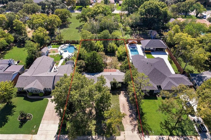 INVESTORS & BUILDERS! This is your chance to acquire your next lot near Historic Downtown Grapevine! Build in Grapevine’s Historic District just steps from Main Street—close to charming shops, iconic restaurants like Esparza’s and Weinberger’s Deli, local wineries, and entertainment for everyone. This location truly has it all with easy access to TexRail, major highways, Grapevine Lake, and DFW Airport. This spacious lot features lush, mature trees, and enough space to give you creative flexibility. No HOA. Historic District guidelines apply. Located within the prestigious Grapevine-Colleyville ISD.

This opportunity is priced for land value and offered as-is. Please research the Grapevine Historic Preservation Commission for due diligence. Buyer and Buyer’s Agent to verify all zoning, building requirements, measurements, and restrictions. Information deemed reliable but not guaranteed. Red boundary lines in photos are approximate and provided for visual reference only. They do not represent a legal survey or exact property lines.