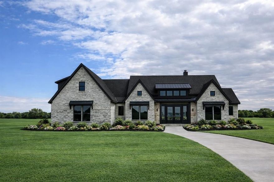 Welcome to Woodland Lakes and experience Caliber Homes’ beautifully designed Churchill 2 Plan, where timeless architecture meets elevated everyday living on a private wooded homesite. This thoughtfully curated 4-bedroom, 3.5-bath home offers approximately 3,308 square feet of exceptional design and flow, complete with a separate 2-car garage plus an additional 1-car workshop garage for added flexibility and storage.
From the moment you enter, the difference is unmistakable. The open-concept living space is anchored by a stunning 12-foot sliding glass door, creating seamless indoor-outdoor living and filling the home with natural light. The spacious family room opens to an expansive covered patio complete with a patio fireplace, perfect for year-round entertaining and peaceful evenings overlooking the beautiful tree-lined setting.
Designer upgrades throughout include a vaulted study, vaulted primary suite, elegant tray ceiling in the dining area, extended pantry, and a charming front porch conversion that enhances both curb appeal and welcoming presence. Upstairs, the added private bedroom and full bath creates the ideal guest retreat, teen suite, or bonus flex space.
The Churchill 2 is known for Caliber’s signature Perfect Flow Floorplan, offering spacious sightlines, beautiful architectural details, and intentional functionality that makes everyday living feel effortless. Located in the sought-after gated acreage community of Woodland Lakes, this home delivers privacy, luxury, and exceptional craftsmanship in one unforgettable package. Agent related to Owner