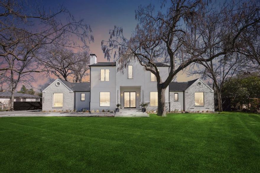 Another property brought to you by Liz Freethy of the SCD Group. Discover the epitome of modern luxury in this completely rebuilt & expanded home. Bathed in natural light from expansive windows, this residence boasts an airy, contemporary ambiance. Situated on a .6 acre lot, you'll enjoy the inground pool with tanning ledge, complemented by multiple decks for outdoor living options. The primary bath exudes glamour, featuring a spa-like sanctuary & walk-in closet. A separate home office provides a quiet retreat. Delight in the wood-burning fireplace in the living room plus chef's kitchen with large island, two-tone cabinets & brass hardware open to the family lounge space. Wide plank wood floors grace the 1st floor, enhancing seamless flow. High-end appliances, gas range, under-counter microwave & built-in wine chiller-beverage fridge in the dry bar, cater to entertainers. Wall of glass sliders create an al fresco dining feel, completing this blend of sophistication & comfort.