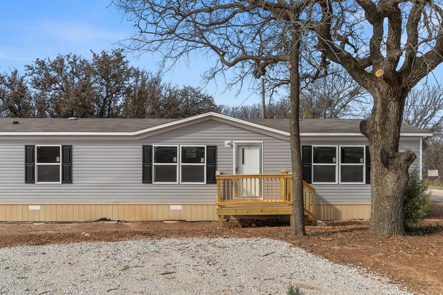 This brand-new 4 bedroom, 2 bath home sits on a spacious, nearly half acre corner lot just steps from Lake Bridgeport, with a neighborhood boat ramp for easy water access. Inside, you’ll find an open-concept layout designed for entertaining family and friends. The kitchen is equipped with a brand-new refrigerator, range, and dishwasher, with plenty of counter and cabinet space to make cooking a breeze. The primary suite features a spacious bathroom and a walk-in closet, giving you a true retreat. Thoughtful upgrades set this home apart, including a 2-car carport and custom-built front and back decks. With FHA, VA, USDA, and Conventional loan options available, this home is ready for any buyer. Whether you’re looking for a permanent residence or a lake retreat, this property offers comfort, style, and unbeatable location at an incredible price!