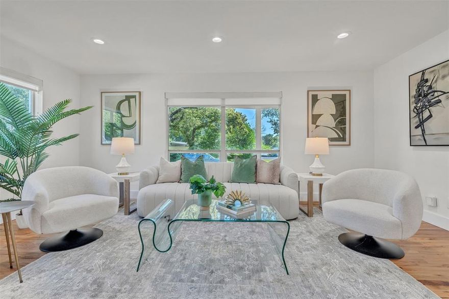 STUNNING is the first thing that comes to mind when you see this fabulous house, in the very desirable Foster Park neighborhood!! IF you know you know! Located on a beautiful tree lined street. As soon as you step into this home you will immediately be in AWE of the unique architectural features, the gorgeous hardwood floors, and the easy flow of the floorplan. This thoughtfully renovated one story offers quality designer finishes, recessed lighting, quartz countertops, new windows, soft close kitchen cabinets, in an open concept layout that's filled with natural light. All of the bedrooms are very spacious, with plenty of closet space in each one of them. The primary is surrounded by gorgeous windows which allows for a serene and relaxing space. The custom primary walk-in closet offers a great deal of storage space. A light filled kitchen comes with new appliances, new cabinets with plenty of storage, and a gas cooktop! A flex space, near the laundry, can be used for an office, kids play area, or a dinette. The beautiful and spacious backyard, with a nice size patio, is perfect for relaxing and enjoying the peacefulness of this home with plenty of room to add a pool. The long drive way with side-entry garage make this house as functional as it is beautiful. Set on a large lot within the very desirable Overton Park school district!! You can't beat the location which is close to TCU, Clearfork shopping and restaurants, and every store you could possibly need while being nestled into a very well established and quiet neighborhood. You can enjoy sitting on the very large front patio and visit with your neighbors as they take their evening strolls. Truly there aren't enough words to describe how incredible this house is and I can say it really is a showstopper!! It is a MUST SEE!! Trust and believe you don't see a house like this come along everyday!