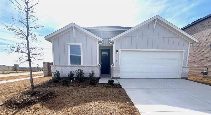 What's Special: Corner Lot, Flat Lot, No Rear Neighbors, Flex Room, Gourmet Kitchen - New Construction - January Completion! Built by America's Most Trusted Homebuilder. Welcome to the Lantana at 1449 Arciones Road in Madero! This beautiful home features 4 bedrooms, 2 bathrooms, a flexible bonus space, and a 2-car garage across 1,738 square feet. Step through the welcoming foyer, where two bedrooms sit to one side and another bedroom with a versatile flex room to the other. The gourmet kitchen opens to the great room and dining area, creating a bright space for gathering and connection. At the back, the private primary retreat offers a spa-inspired ensuite with dual vanities and a spacious walk-in closet—perfect for relaxing after a long day. There's so much to love about Madero in Fort Worth, TX - Selling now! Situated on spacious 50’ lots among winding streetscapes, you’ll have ample space to fit your needs. Enjoy an open, uncrowded feeling, thanks to expansive green spaces and thoughtful home placement. Plus, planned amenities are on the way! Relax at open-air amenity centers. Hit the basketball and other sports courts. Dive into the resort-style pool. Meander along lush walking trails. And get excited for neighborhood retail! With no MUD or PID taxes, you’re even more free to explore Fort Worth’s museums, theaters, music venues and more.? Additional Highlights include: covered back patio, 8 ft. front door and gourmet kitchen. Interior photos are for representative purposes only. MLS#21130676