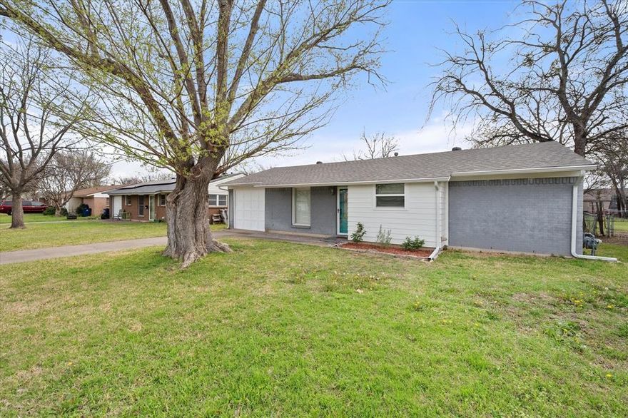 Welcome to this charming 3-bedroom home in an established Burleson neighborhood. New Roof, All New Windows, and Hot Water Heater. This well-maintained property offers a comfortable layout with a bright living area, functional kitchen, and three nicely sized bedrooms. The updated bathroom features a brand-new shower and modern finishes, giving the home a fresh, move-in ready feel while still maintaining its classic character. Situated on a generously sized lot, the spacious backyard offers plenty of room for entertaining, pets, or gardening. Conveniently located near schools, parks, shopping, and dining, this home is a great opportunity for first-time buyers, downsizers, or investors.