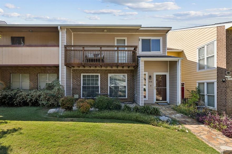 Beautifully updated and move-in ready, this Grapevine townhome offers style, convenience, and a true lock-and-leave lifestyle. The renovated kitchen features new cabinetry, quartz countertops, stainless appliances, sink, faucet, and pantry, while the dining area is anchored by a sleek electric fireplace. The powder bath has been tastefully remodeled, and updated lighting adds a designer touch throughout. All bedrooms are spacious with walk-in closets, and the primary suite showcases spa-like finishes. Additional improvements include new flooring, counters, upgraded windows, and double foam insulation for energy efficiency. The washer, dryer, and refrigerator—all purchased this year—can convey. Outside, enjoy a private backyard with a hot tub, carport, and large storage shed. The community offers a pool with remarkably low HOA dues of only $50 per month, and schools including highly regarded Dove Elementary are within walking distance. Nearby Oak Grove Park at Grapevine Lake and Dove Park with trails, courts, and splash pads provide endless recreation, while historic Main Street, wineries, shopping, dining, and festivals make Grapevine one of DFW’s most sought-after locations. With quick access to DFW Airport and major highways, this turnkey property is a rare opportunity.