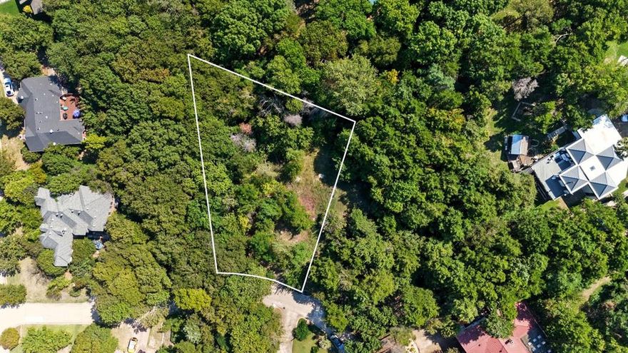 Stunning property to build your dream home.  Located just walking distance to the lake.  Rare, one of a kind opportunity to build in lovely, established neighborhood with no HOA.  Subdivision is nicely blended with hills, streams, and trees.