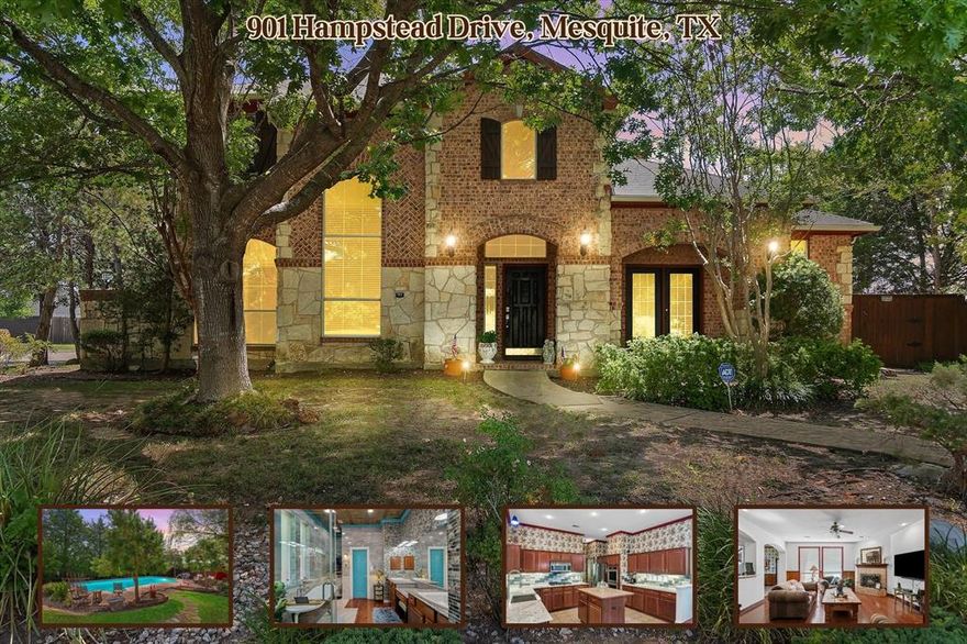 Texas Dream Home with Pool, Koi Pond & Backyard Oasis on Corner Lot!
Welcome to your private retreat in the heart of Texas! This stunning 4-bedroom, 3.1-bath, 3-car garage home perfectly blends comfort, character, and space for entertaining. Step inside to soaring ceilings, abundant natural light, and dual staircases that add both style and convenience. Multiple living areas — including a second-story loft — offer the perfect spots for movie nights, game days, or hosting guests. The spacious kitchen features rich cabinetry, granite countertops, and a central island, all opening to inviting dining and living spaces. Your primary suite is a true escape, boasting an elegant copper clawfoot tub, double vanity, and updated walk-in shower. A dedicated office makes working from home a breeze, and each bedroom provides comfort, space, and privacy. Step outside to your own backyard paradise — a sparkling pool, peaceful koi pond, and mature shade trees create an ideal setting for summer days, weekend gatherings, or evening swims under the stars. This home offers the perfect balance of charm, functionality, and convenience. Located near shopping, dining, and excellent schools, yet tucked away for privacy — all just 35 minutes from Dallas. Video and virtual tour available.