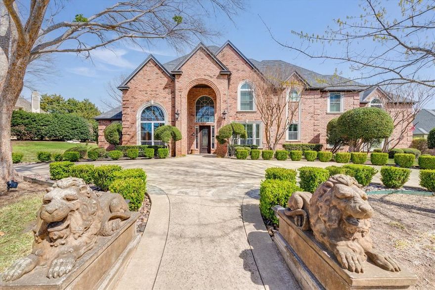 Magnificent Executive Custom Designed 5 Bedroom,4 Bath, 3 Car with Heated Diving Pool and Spa on over half an acre in Coventry Manor Estates. Over 5100 square feet of flexible living space featuring travertine flooring, Austin stone fireplace, dual staircases, formal study with built-ins and floor to ceiling windows in the grand salon. Upgraded home includes Master Bath, whole Kitchen including subzero fridge and double ovens, all upstairs Baths, lighting, landscaping, circular drive, iron front door and more. Wonderful backyard with mature trees perfect for entertaining. Well established neighborhood, close to upscale amenities, shopping, dining, entertainment and Carroll ISD. Landlord provides pool and yard maintanence.