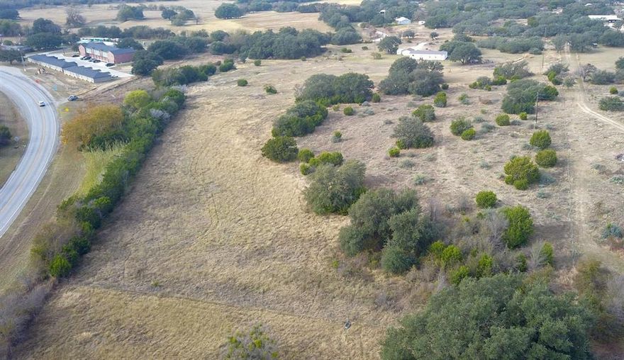 Here is a great opportunity to own 7 acres inside the Goldthwaite City Limits! Even better, it is a great location for both residential and commercial.
Acreage has great building sites, good tree cover, native grasses and a wet weather draw. 
Acreage has an entrance along US Hwy 183 also known as State Highway 16 as well as an entrance on County Road 505.
There is no zoning within the city limits, but the acreage does have light deed restrictions.