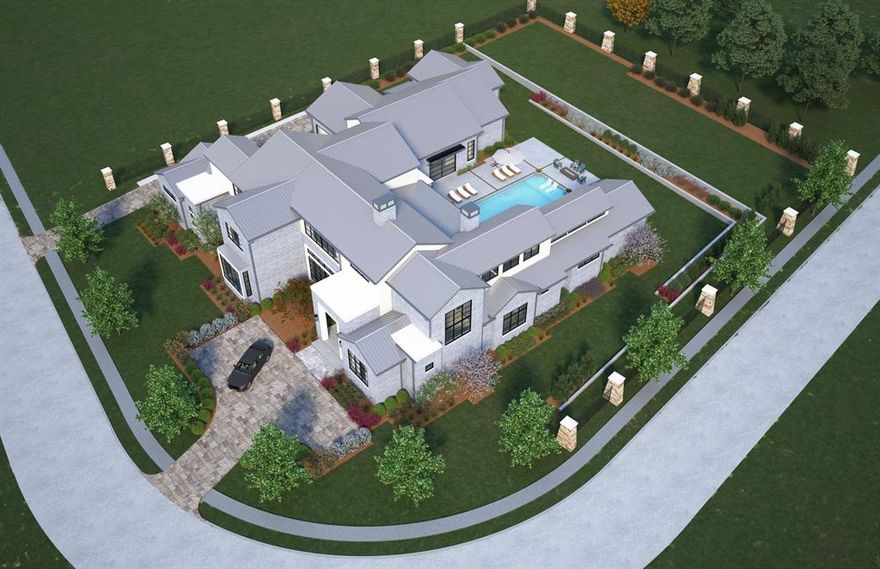 New construction luxury estate in Villaggio, Westlake’s newest exclusive gated community of just 17 one-acre homesites. This 9,537 sq ft stone and stucco residence by Calais Custom Homes offers 5 bedrooms, 7 baths, and a design ideal for both entertaining and a luxury lifestyle. Completion is scheduled for October 2026, with a rare opportunity for buyers to personalize select finishes—without the typical 15–18 month project development timeline before construction. Features include Wolf Sub-Zero appliances, engineered wood floors, expansive living areas filled with natural light, and seamless indoor-outdoor living with an outdoor kitchen and Watercrest pool. Highlights include a 4-car garage (up to 8 vehicles with lifts), elevator access to a private second-floor suite, a luxurious primary retreat, safe room, dog wash, lighting control, and flexible spaces including an exercise room and 800 sq ft unfinished area. Additional info available by opening QR Codes.