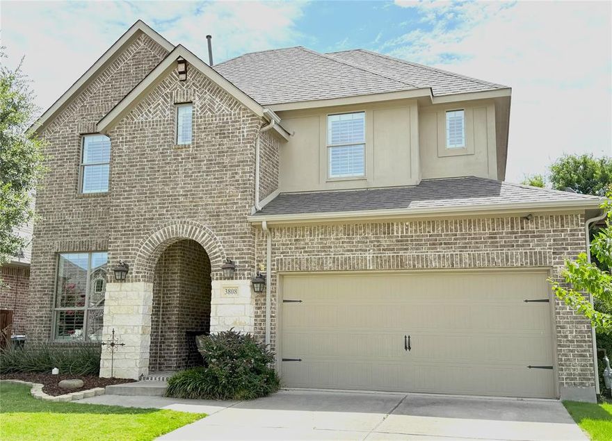 $100K drop in price!!  WHAT A DEAL.  Don't miss out.  This gorgeous home is in the heart of McKinney.  Near schools, restaurants, entertainment, and easy access to all the major thoroughfares.  Truly, this home has all the upgrades you would want, including tankless water heater, plantation shutters on ALL windows, and a new roof June 2025.  Refrigerator and W-D can convey as well.  Step in to the rich wood floors that flows throughout the downstairs.  Entry opens to a large private office with French doors and TONS of shelves on a beautiful wood accent wall.  Downstairs also has a private secondary bedroom and bath for your guests or MIL suite.  Laundry room is enclosed with a rustic barndoor.  The well designed kitchen is open to the dining space and family room.  Counters are a gorgeous white quartz with contemporary grey subway tile backsplash, and upgraded appliances.  Kitchen also has a built in hutch to display your favorite dishes.  Looking for a large walk in pantry?  You just found it.  Master suite is spacious with a large bath, tons of storage, and BIG walk in closet with the third rack for hanging your out of season clothes.  Upstairs has two additional bedrooms and bath, a large multipurpose room, plus a private homework space for the students in the family.  Back yard backs to a green space giving you the feel of country living.  Home is steps away from the community clubhouse, pool and playground.  There's still plenty of time to move in and get settled before the holidays begin.