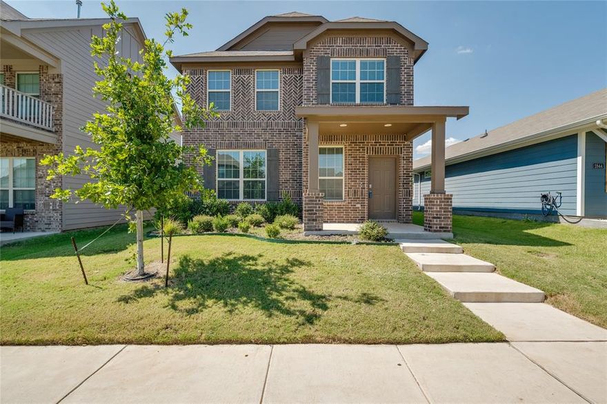 Welcome to this beautiful two story, 4 bedroom, 3 bathroom home nestled in West Fort Worth. COMMUNITY PLAYGROUND, BIKE TRAILS and DOG PARK! Designed with comfort and functionality in mind, the first floor boasts an inviting open concept layout perfect for entertaining or relaxing with family. The kitchen is a true centerpiece, featuring a large island, gleaming granite countertops, abundant cabinetry, a spacious pantry, and recessed lighting that adds a warm, modern touch. Upstairs, you'll find all four bedrooms, including a spacious Primary Bedroom retreat and generous closet space throughout the home to meet all your storage needs. Step outside to enjoy a quaint backyard ideal for quiet mornings or cozy evenings, and benefit from the privacy of a rear access garage. REFRIGERATOR and WASHER DRYER are provided with a LOW MAINTENANCE LAWN! This home won't last long, call today to schedule your showing!