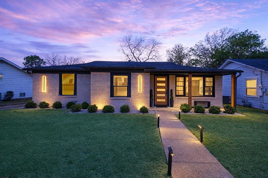 Welcome to this equisitely remodeled 3-bedroom, 2-bathroom residence in the heart of the River District close to the Trinity Trails. Thoughtfully updated and tastefully designed throughout, the home boasts high end features found in luixury homes. Home has a bright open-concept layout with two spacious living areas—perfect for both everyday living and hosting guests. Large windows allow natural light to fill the home, creating a warm and inviting atmosphere.Step outside to a beautiful outdoor deck that serves as an extension of the living space, ideal for entertaining, relaxing, or enjoying quiet evenings outdoors. The oversized newly fenced backyard offers privacy and functionality with ample space for gardening, outdoor activities, or future additions. Inside you will find a beautifully renovated interior with high-end finishes throughout, featuring new windows, designer tile and flooring, a stunning kitchen with stainless steel appliances, and updated modern lighting. Every detail has been thoughtfully upgraded for a stylish and sophisticated living experience.Enjoy an unbeatable location just minutes from schools, shopping, dining, nightlife, and the Cultural District.  This home offers the perfect combination of style, comfort, and convenience in one of Fort Worth’s most desirable neighborhoods. Designed with discerning homeowners in mind, this property is perfect for those who value refined details and upscale designer grade finishes. As per appraiser, house is 1770 sqf plus 165 sqf for the third bedroom.