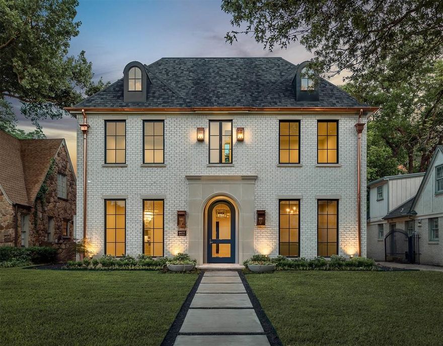 Exquisite new construction built by Prous Homes with every detail attended to. Walking distance to Bradfield Elementary, Highland Park Village, Park Cities YMCA, and multiple parks! The attention to detail makes everyday living feel luxurious! The main floor offers a gracious floor plan, perfect for entertaining with a large family room, dining room, butlers pantry, opening up to a large screened porch. A large mud room, powder bath, full bath, a formal dining and a study or adult lounge complete the first floor. The open chefs kitchen and wet bar with a covered patio with outdoor fireplace make this home perfect for entertaining or comfortable nights at home. You'll find four bedrooms with expansive primary suite on the second floor and a large game room. The third floor can serve as a fifth bedroom with full bath, additional office space, or a flex space, depending on your needs. Don't miss this rare opportunity for new construction in the Park Cities!