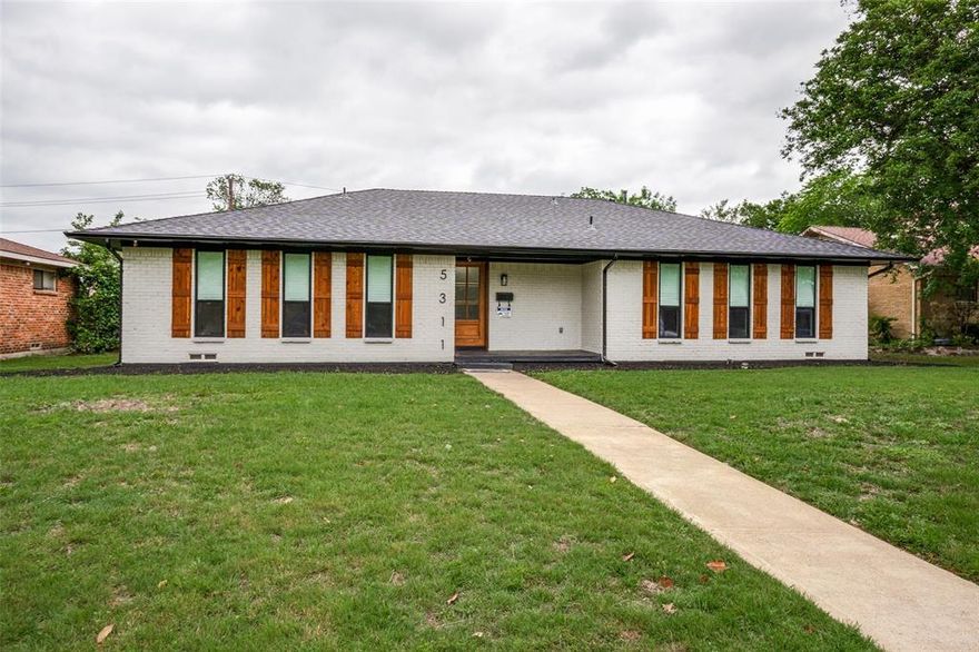 Stunning Completely Renovated 4-Bedroom, 2.5-Bath Home in Desirable Buckner Terrace 
Welcome home to this beautifully transformed residence in the heart of Buckner Terrace, an active, tree-lined East Dallas neighborhood known for its friendly community vibe and convenient location. This move-in-ready gem offers approximately 2,092 sq ft of modern living space and has been fully renovated with high-end designer finishes throughout.
Key Features & Upgrades
•  4 Bedrooms, 2.5 Bathrooms — The versatile fourth bedroom functions perfectly as a home office, bonus room, guest suite, or nursery.
•  Completely Updated Interior — Fresh paint, new flooring, and beautiful tile work create a bright, contemporary feel in every room.
•  Gourmet Kitchen — Solid wood custom cabinets, new appliances, and designer touches make this a chef’s dream.
•  New Systems & Exteriors — Brand-new roof, windows, and doors; new gutters; new stained wood privacy fence; new water heater; updated electrical and plumbing (including PVC plumbing); and all-new fixtures.

This home blends modern comfort with timeless appeal—no detail has been overlooked!
Location & Lifestyle
Buckner Terrace offers easy access to everyday conveniences and outdoor recreation. Nearby highlights include:
•  White Rock Lake (just minutes away) for hiking, kayaking, biking, and scenic waterfront views.
•  Dallas Arboretum and Botanical Garden for stunning gardens and events.

Schedule your private showing today