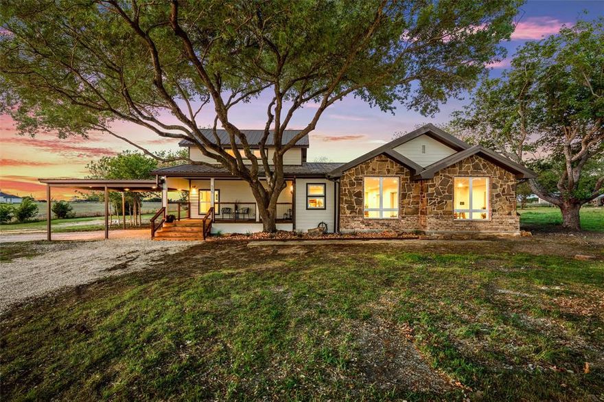 Welcome to your dream home in the highly sought-after area of Lorena! Situated on 2 scenic acres, this fully renovated property delivers the perfect combination of modern upgrades and peaceful country living.  Offering almost 2,600 square feet of thoughtfully designed space, this home features a spacious split floorplan that provides both privacy and functionality. From the moment you walk in, you’ll notice the attention to detail and quality craftsmanship throughout. 3 Branches Designs put thought into every inch of the home.  The renovation includes new flooring, fresh interior and exterior paint, lighting, modern fixtures, and a beautifully redesigned kitchen with lots of counterspace and brand-new appliances! All major systems are new, giving peace of mind and a true move-in-ready experience.  The open-concept layout creates an inviting atmosphere, with a large living area that flows seamlessly into the dining spaces and kitchen—perfect for everyday living and entertaining. The private primary suite is tucked away on one side of the home, offering a relaxing retreat with a spacious bedroom and a fully updated ensuite bath. On the opposite side, the secondary bedrooms are generously sized and share an updated bathroom, making the layout ideal for families or guests.
Upstairs, an additional bedroom offers incredible flexibility—perfect for a home office, media room, playroom, or guest suite—giving you the versatility to fit your lifestyle needs.
Step outside onto the deck and take in the beauty of your property, where you’ll enjoy wide-open views, mature surroundings, and endless potential. Whether you envision adding a pool, outdoor kitchen, or simply enjoying the extra space and privacy, this property gives you the flexibility to create your ideal outdoor lifestyle.
This home offers the charm of country living while still being conveniently close to town. With all the detail put into this home, you feel as though you stepped into home design magazine!