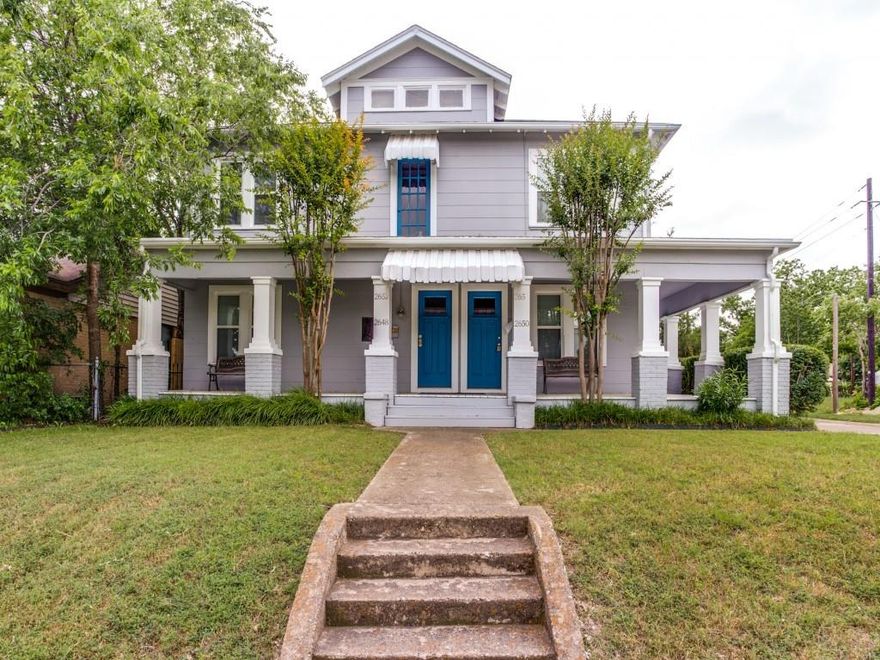 Available Now; Beautiful 4-Plex in North Oak Cliff. Unit is a 2 Bedroom or 1 Bedroom with Study, Living Room and Dining Room. Completely Updated with Everything New. Hardwood Floors, Central Heat and Air. Fridge, Microwave, Dishwasher, Stack Washer and Dryer. Each unit also comes with 1-Car Garage & Opener. Complex also has a New Security Fence with Gate Opener. Small Pet on a case by case basis with pet deposits and a $25-month pet fee.