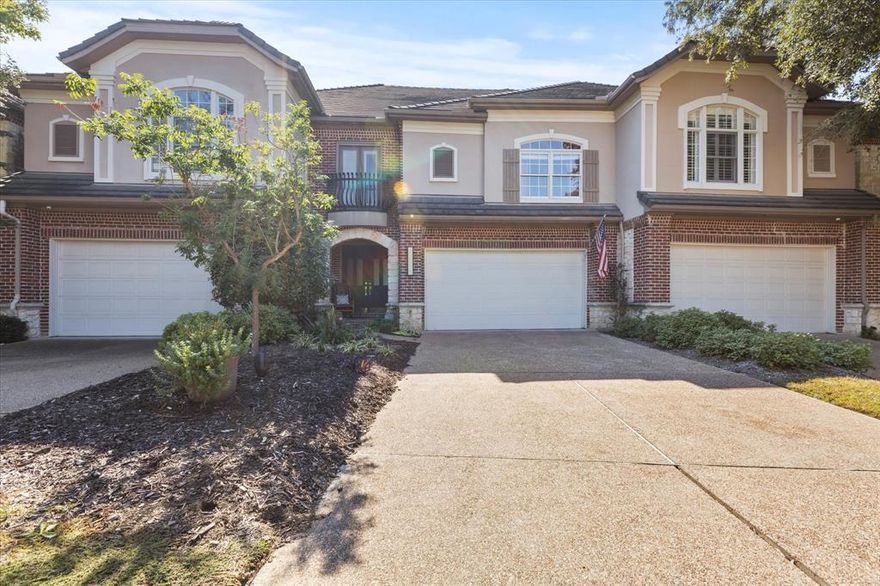 Rare rental find in Las Colinas - Perfect for families or professionals new to Las Colinas. Light, bright just renovated two-story townhouse in prestigious gated community of Fairway Vista in Las Colinas. Adjacent to The Nelson Golf and Sports Club. Five-minute drive to the wide range of restaurants near beautiful Lake Carolyn AND to the entertainment and eating of The Toyota Music Factory. Three bedroom, two and a half bath. Spacious kitchen with island that has counter seating and a large sunny eat-in area along with cabinets galore and a big pantry. Master bedroom upstairs features an ensuite bathroom that includes a bathtub with jacuzzi jets and separate shower. Soaring two-story ceilings and gas fireplace in the living room along with high quality hardwood floors throughout downstairs that are recently redone. Bonus area on large upstairs landing for desk or reading nook. Spacious deck and very private backyard surrounded by magnolia and other flowering trees along with room to garden. Laundry room with washer and dryer and built-in storage.  Two separate AC and Heating units operate independently for upstairs and down. Wonderful peaceful gated-neighborhood with sidewalks for walking... many water fountains and flowering trees. Covered front porch keeps guests at the door and packages dry! Two car garage with premium epoxy floor and extra over-head storage. See private remarks for lease term options. Tenant and tenant's agent to verify all information.