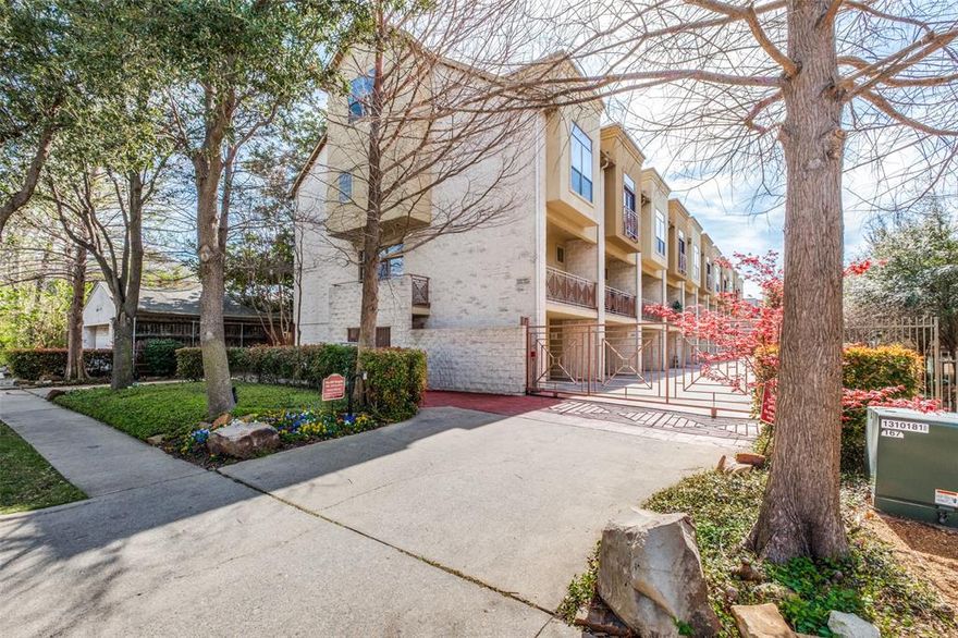 Located in the heart of Oak Lawn, one of Dallas’ most sought-after central neighborhoods, this gated townhome-style condominium offers exceptional value and convenience.
The home features an open-concept main level designed for entertaining, with a seamless flow between the kitchen, dining, and living areas, along with a private patio and a spacious half bath. The kitchen is updated with granite countertops, beautiful cabinetry, a gas range, and a functional serving bar.
Upstairs, the primary suite includes an ensuite bath with granite countertops and a standalone shower. The secondary bedroom offers a large walk-in closet and its own private bath, ideal for guests or roommates.
A versatile bonus level with a rooftop deck and low-maintenance artificial turf provides flexible space for a game room, office, additional living area, or even a third bedroom setup.
Additional highlights include a large garage with room for built-in storage and extra storage space under the stairs. HOA dues are $375 per month and include gas and water, which coupled with the listing price, creates a strong value for the area.
The gated community also features guest parking.
Unbeatable location with walkable access to neighborhood favorites like Kroger, CVS Pharmacy, Gloria's Latin Cuisine, Uncle Julio's, and Bob's Steak & Chop House, along with the vibrant Cedar Springs nightlife. Conveniently located near the Katy Trail, Craddock Park, Dallas Love Field, and the Medical District. Quick access to the Dallas North Tollway, with nearby connections to US-75 and I-35, puts Downtown Dallas just minutes away.