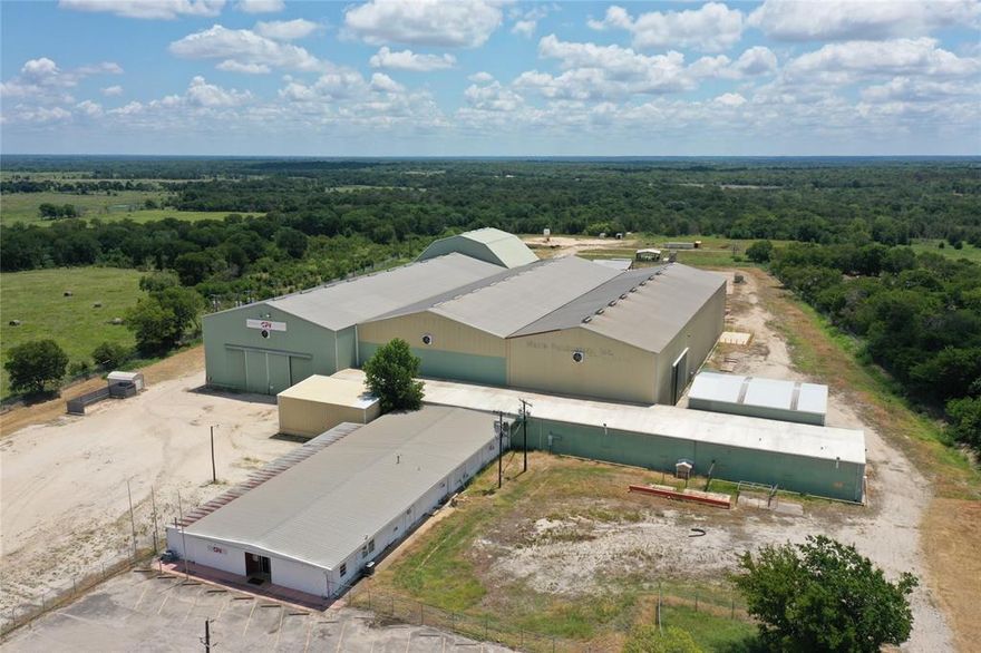 Industrial Building formerly CPI.  Total SF of approximately 97,426. Built in 1978 and renovated in 2005.  Approximately 21.19 acres.  Just 10 miles to I-45 by way of HWY 14 to Richland.