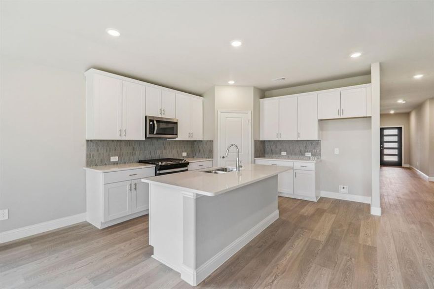 Brand new, energy-efficient home available by Nov 2025! Debate what to wear in the Preston's impressive walk-in closet located just off the private primary suite bath. Sizeable secondary bedrooms are ideal for kids or guests. The spacious living area flows seamlessly outdoors to the covered back patio. Ditch your long commute with quick access to McKinney, Frisco, and Richardson on US 380 and spend more time doing what you love. Play fetch at the nearby dog park or bike the miles of Simpson Crossing’s trails and greenspace. Kids will love the community playground and resort-style pool. We also build each home with innovative, energy-efficient features that cut down on utility bills so you can afford to do more living.*  Each of our homes is built with innovative, energy-efficient features designed to help you enjoy more savings, better health, real comfort and peace of mind.