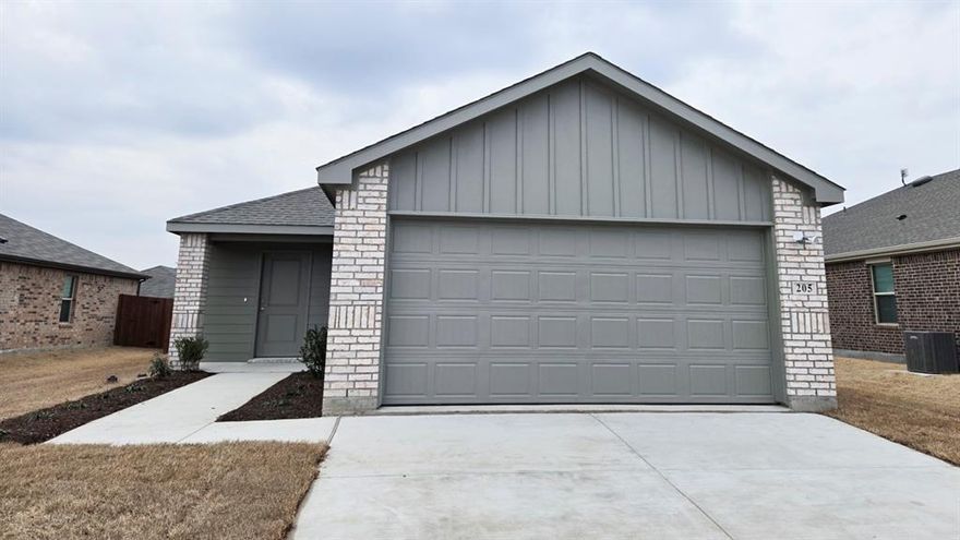 New Construction by DR Horton. This beautiful 1 story home offers 3 Bedrooms, 2 Bathrooms, 2 Car Garage, and Covered Patio. Kitchen includes island and spacious corner pantry.  Energy efficient, and smart home features included. Call today to schedule an appointment.