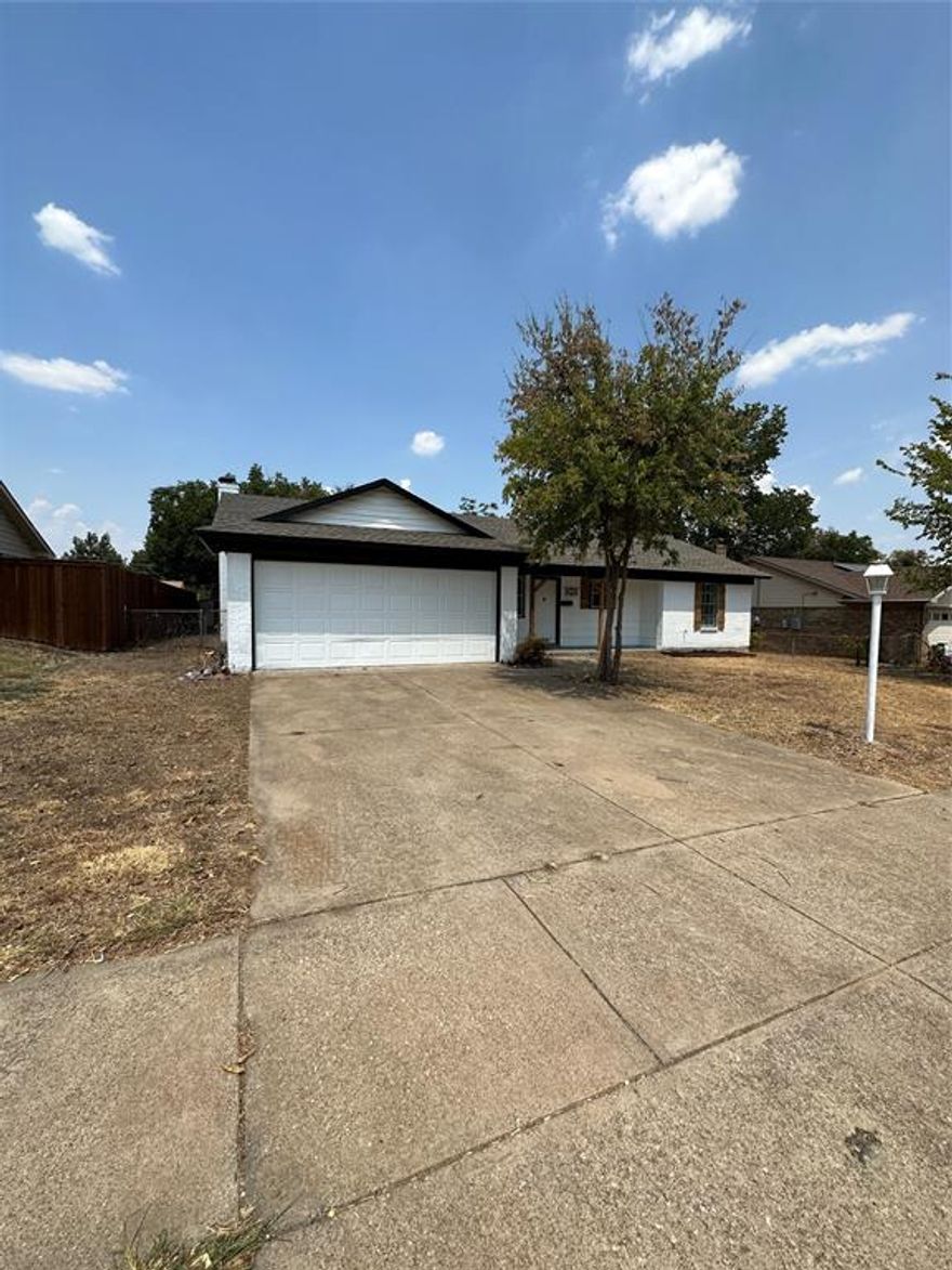 This home is in a quiet neighborhood and has a welcoming entryway and living which leads to a fully remodeled kitchen. Bonus room adjacent to the kitchen is an excellent space to cuddle around your very own fireplace. All new HVAC including all new duct work. Large shady backyard for celebrations for family and friends to get together. Covered patio which can be used as an outdoor living space or play area for the kids. You can imagine the children enjoying a PB&J with a cool glass of milk. Many new memories will be made in this home.  A five minute walk to Crowley’s Bicentennial Park, with multiple playgrounds, splash park, pavilions and the Crouch Event Center. This house needs to become your new home, schedule a showing today.