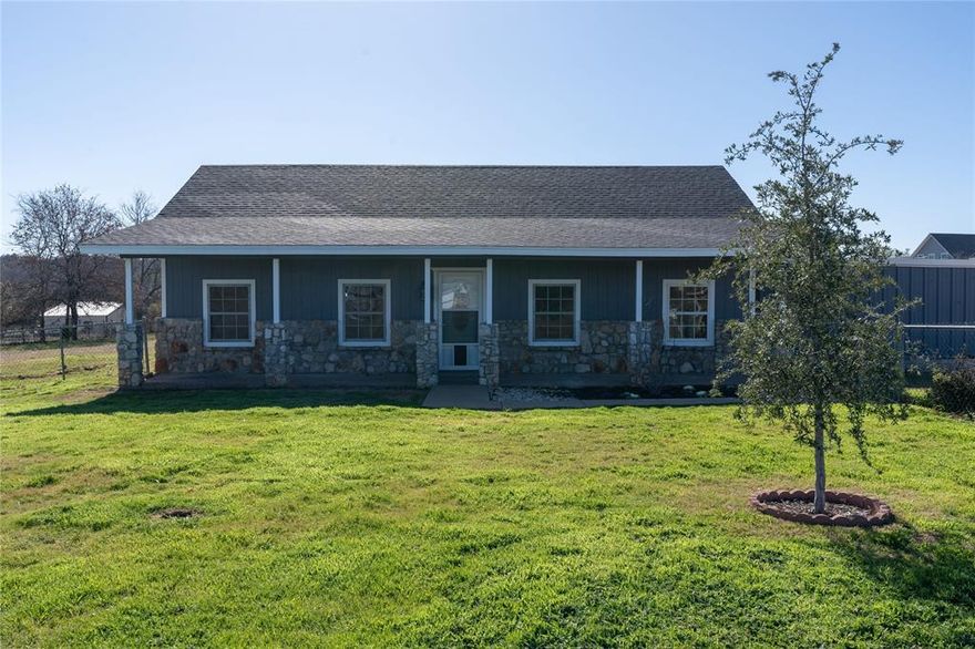 Newly remodeled ranch style home on just under 2 acres! New roof, new HVAC system, new paint, new flooring, and no restrictions! Escape the city for country living. Huge front and back yards, perimeter fencing with gated entry. Fiber optic internet available!
