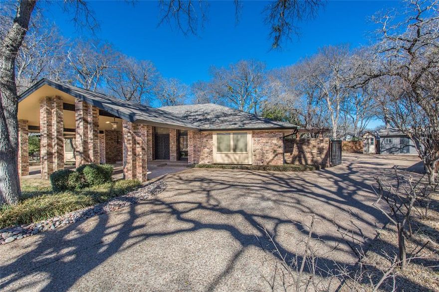 Beautiful 4-bedroom mid-century home in the desirable Woodhaven Country Club Estates neighborhood, featuring wood floors, Pella windows, RV space, and a 50-year roof installed just 5 years ago.

Welcome to this charming mid-century home situated in the **Woodhaven Country Club Estates** neighborhood of Fort Worth. This spacious property offers 4 bedrooms, 2 full bathrooms, and 1 half bath. Warm wood floors flow throughout the home, complemented by quality Pella windows that provide abundant natural light.

The large living room offers plenty of space for gatherings and everyday living. The kitchen features beautiful wood cabinetry by CraftMark, a stunning skylight, and a wood ceiling that adds warmth and character.

The primary suite includes vaulted ceilings and elegant glass windows in the master bathroom, creating a bright and airy retreat.

Step outside to enjoy the beautiful tree-filled yard with plenty of room for kids to play. The backyard is fully gated and includes space for RV parking. Two patios offer ideal areas for entertaining or relaxing outdoors.

Additional highlights include a 50-year roof installed just 5 years ago, a large driveway entry, and ample parking space.

This home combines timeless mid-century style with functional living in a sought-after neighborhood.