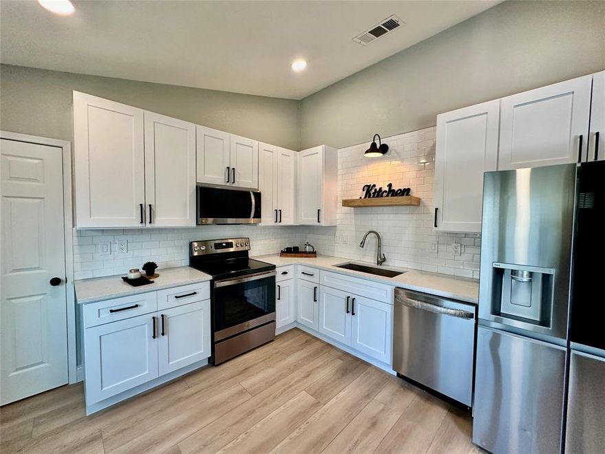 This Picture perfect updated home is nestled in a quiet neighborhood in McKinney. Only minutes away highway 121 and 75. Inside, you will immediately experience the quality of this home and the upgrades that have been made! Spacious, light filled living with an updated kitchen that features quartz countertops, tall cabinets and stainless steel  appliances. The master suite has a dream closet with space for everything you own. Make this home yours today! You pay all utilities. one month deposit up front. They are still working on fence  and a couple of details.  It will be ready before you move in.