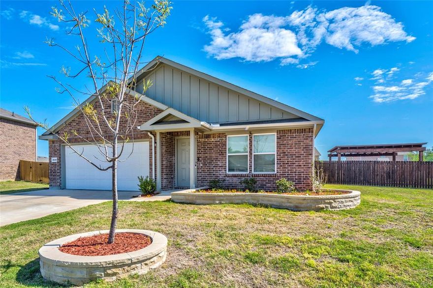 Welcome to this beautifully maintained 4-bedroom home perfectly situated on an expansive ¾-acre lot, offering space, comfort, and an outdoor lifestyle that’s hard to find at this price point. From the moment you arrive, you’ll appreciate the clean curb appeal, thoughtful landscaping, and inviting presence of this well-cared-for home. The true showstopper is the custom outdoor living and entertainment area. Designed for gathering and relaxation, this incredible space features a fully equipped outdoor kitchen, covered seating area, and stunning wood-beam structure accented with lighting and stonework. Whether you’re hosting friends, enjoying family time, or unwinding after a long day, this space delivers a private backyard retreat you’ll use year-round. The oversized backyard offers endless possibilities — plenty of room for playsets, a future pool, gardening, or simply wide-open space to enjoy. It’s rare to find this level of outdoor freedom in a newer community. Inside, the home offers a bright, open-concept layout with a seamless flow between the kitchen and living area, ideal for both everyday living and entertaining. The kitchen provides abundant cabinet space and functionality, while the spacious bedrooms are thoughtfully positioned to give everyone their own sense of privacy and comfort. Additional highlights include a generous laundry room, ample storage throughout, and a layout that balances connection and separation perfectly.
Located in a quiet, newer community featuring a neighborhood lake, this home offers the peace of being outside the busy city while still maintaining convenient access to shopping, dining, and daily essentials. If you’re looking for space, functionality, and a standout outdoor living experience, this home delivers exceptional value and a lifestyle that’s hard to match.