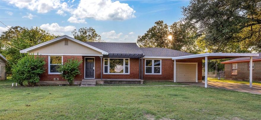This home comes with all updated electrical, plumbing, and HVAC throughout the home.  All new energy efficient windows were recently installed.  This is the perfect home for a family or rental.  The location to Tarleton State University is prime and easy access to downtown Stephenville. The 3-quarter acre lot has plenty of space to enjoy with friends. Covered parking and plenty of additional parking out front. This home is priced to move and move in ready!  The seller is offering to cover lender fees with the seller’s lender or special lower rates are available if you use the seller’s lender. (Call for details)