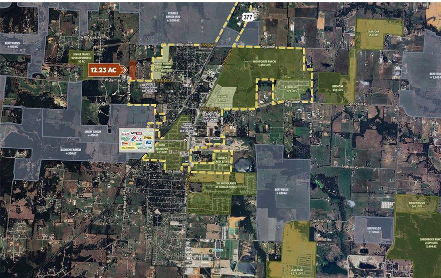 12 Acres ETJ For Sale - Aubrey, TX