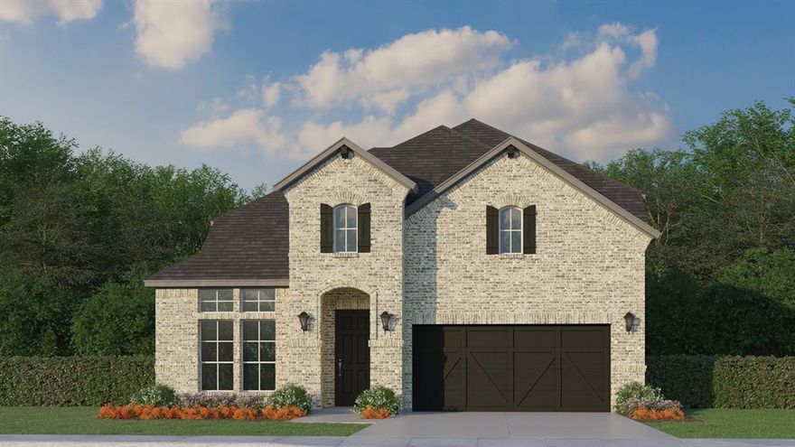Step into this breathtaking home with a grand 18-foot ceiling at the entry, setting the tone for the rest of the space. As you enter, you’re greeted by a dramatic curved staircase that adds a touch of elegance. The open floor plan offers two spacious dining areas, perfect for both casual and formal gatherings. The well-designed butler’s pantry provides a seamless transition from the kitchen to the dining area, making entertaining a breeze. At the front of the home, you'll find a private study — an ideal space for work or quiet reflection. Two generously-sized bedrooms are located on the main floor, while three additional bedrooms are situated upstairs for ultimate privacy. For those who love to entertain, this home truly shines. It features both a media room and a game room, ensuring hours of fun and enjoyment for everyone. The chef-inspired kitchen is open to the 18-foot family room, where soaring windows invite an abundance of natural light, creating a bright and airy atmosphere. Extend your living space outdoors onto the expanded patio, perfect for relaxing evenings or hosting guests. The oversized yard, which backs to a beautiful brick fence, offers plenty of room for outdoor activities and privacy. This home is designed for comfort, style and entertainment — a place where every member of the family will feel right at home.