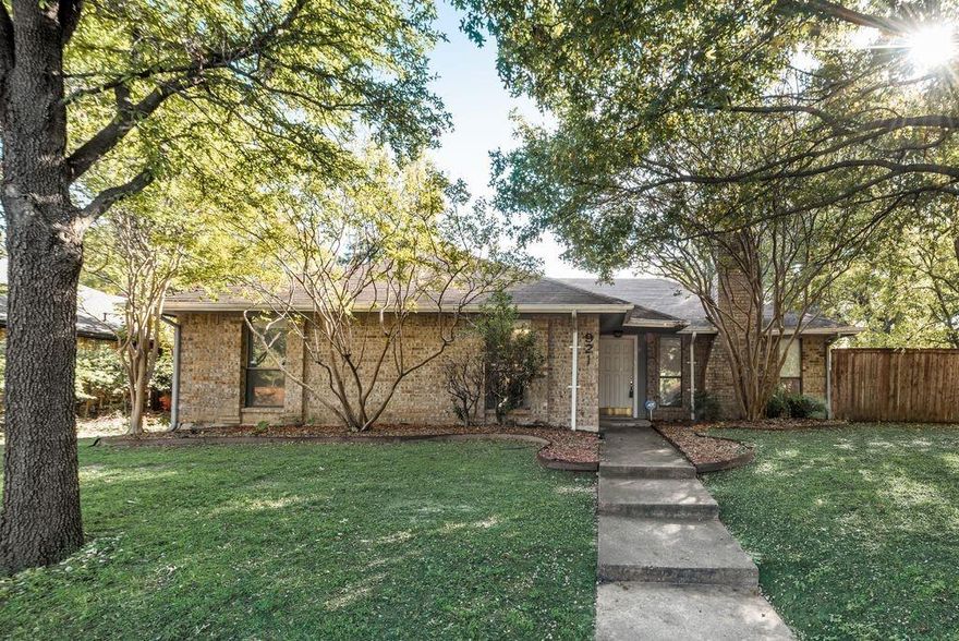 It has a spacious living area with a fireplace and a dining area.  The living area has a beautiful cathedral shaped ceiling with a unique ceiling
  fan that fits into the pointed area of the ceiling.  Kitchen is spacious and has area for a large refrigerator freezer and a separate area for a large 
  upright freezer.  The pantry is very spacious. Both bathrooms are full baths with tub and shower.  The master bath has double twin sinks and 
  cabinets for storage.