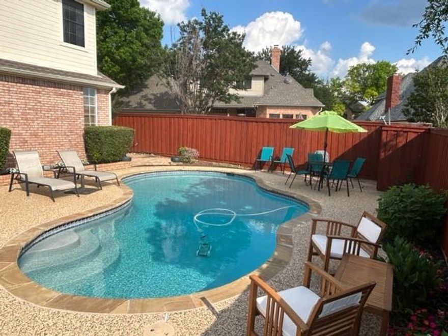 Price Drop $25,000. Sellers willing to negotiate. Bring us an offer! Grapevine-Colleyville ISD, and Hurst prices. Bring your clients out to this one of a kind 2 story 4 bedroom, 3.5 bath in sought after Grapevine Colleyville ISD. This home has been meticulously kept, and will be sure to please. The large master suite will provide you the privacy and space you desire, and the relaxation you need. The kitchen is well appointed and is big enough for the multiple chefs in the family. Want to be the envy of your friends and family?  Well the gorgeous pool, flower gardens, and outdoor space will check that box. When you have had enough pool time, bring the party back inside and enjoy the spacious family room with gas burning fireplace, while you finish the night off with a game or two of pool. The second floor contains 3 large bedrooms, one of which is en-suite for the family member that wants their own space. Zoned for award winning Bransford elementary school, close to shopping and dining.