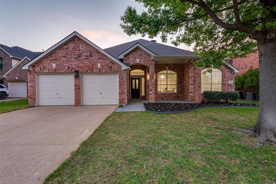 You’ll feel right at home the moment you step inside this beautifully updated one-story residence in the heart of Flower Mound.  This inviting 2,305 sq ft home blends modern living with timeless charm in one of North Texas’s most sought-after communities. The bright, open layout feels spacious and welcoming, with fresh updates throughout that make it move-in ready.  You’ll love the new quartz countertops, brand-new paint and flooring, and the thoughtfully updated kitchen and bathrooms. Tall ceilings add an airy, luxurious feel — perfect for relaxing after a long day or hosting friends and family.  Out back is where this home really shines. The large, green backyard is framed by a simple metal fence that gives you an unobstructed view of the mature trees lining the back. Those trees provide wonderful shade and a peaceful, park-like setting that feels surprisingly private. Whether you’re firing up the grill for summer barbecues, letting the kids or dogs run around, or just enjoying your morning coffee in the quiet, this yard offers the kind of outdoor space that’s hard to find.  If you’re looking for a comfortable, updated home with a big, tree-shaded backyard in a great Flower Mound location, this one is worth seeing.