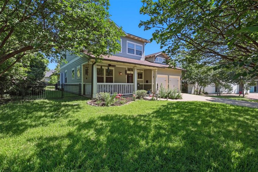 Charm, comfort, and thoughtful upgrades come together beautifully at 1204 Quisenberry Street in the heart of McKinney! This inviting home offers warm, functional living spaces filled with character and modern conveniences. The living room features a cozy gas fireplace flanked by handsome built-ins, creating the perfect focal point for relaxing or entertaining.

The kitchen blends style and function with glass-front cabinetry, stainless steel appliances, and plenty of space to gather. Just off the kitchen, the breakfast area features a charming window seat where you can unwind and enjoy the beautiful outdoor scenery with your morning coffee or evening tea.

The dedicated office offers both French door entry and a closet, making it an ideal flex space for working from home, hobbies, or even a potential guest room option.

Energy efficiency and practicality shine with fully paid-off LG solar panels, an EV charging port, and a mini split AC unit in the garage for added comfort year-round.

Thoughtfully designed with timeless details and modern upgrades, this home offers the perfect blend of charm, efficiency, and everyday livability.
