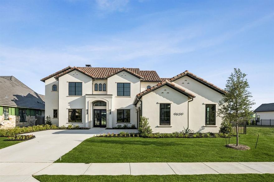 MOVE IN READY! Custom built by M The Builders in Fort Worth's premier neighborhood of Montrachet, featuring  over 50 acres of green space with hiking and biking trails, gated and guarded entry, 24 hour security, community pool and amenity center.  Versatile floorplan with 4 bedrooms, prep kitchen, up to 4 living areas including an upstairs game room and a separate study. Flex room on 1st floor works as an exercise room, media or playroom.  The kitchen is open to a spacious Family room which has a 16' sliding glass door access to outdoor living. The front study closes off for privacy when working from home. Energy features include full encapsulation foam insulation.  Private Schools - All Saints' Episcopal is less than 2 miles away and visible from the neighborhood. FW Country Day, Southwest Christian, and Trinity Valley all less than 9 miles away. Certified Master Builder.