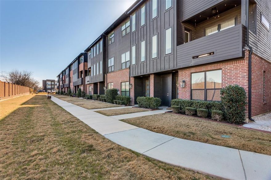 Built by Village Homes, this modern three-story townhome is located in a gated community just minutes from TCU, Magnolia Avenue, the Medical District, and downtown Fort Worth. The home features three bedrooms, three and a half baths, and a smart layout, with every bedroom offering a private en-suite bathroom. The open, light-filled main level includes a sleek kitchen with a large island, perfect for everyday living and entertaining. Additional highlights include a first-floor guest suite or office, high ceilings, contemporary finishes, an attached two-car garage, and low-maintenance, move-in-ready living in a prime location. Seller has an assumable loan with a low interest rate of 3.375%