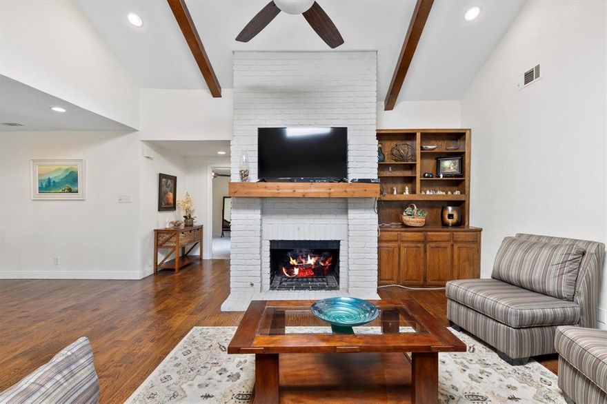 If I could speak, I’d probably start by saying congratulations… you officially found a Dallas home that doesn’t look exactly like the last 14 listings you toured. I’ve got handscraped hardwood floors, a gas fireplace that deserves its own Netflix season in the winter, and an office or game room flexible enough for Zoom calls, poker nights, or pretending you’re finally going to start that side hustle. Out back, my oversized deck overlooks peaceful greenspace instead of your neighbor grilling six feet away, and my private courtyard is perfect for morning coffee or avoiding small talk. The community pool is ready for Texas summers, and my safe, established neighborhood keeps life feeling a little quieter while still putting you minutes from White Rock Lake, shopping at NorthPark Center, dinner spots around Lower Greenville, and movies at Alamo Drafthouse Cinema Lake Highlands. Oh, and I’m zoned to award-winning Lake Highlands ISD too. Basically, I’m giving ‘main character energy’ without the main character maintenance.