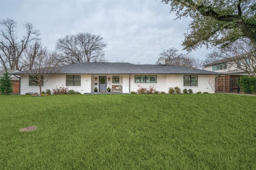 Nestled in the prestigious Withers Elementary, Coppedge Ln exudes charm & sophistication, offering a modern take on traditional living. This updated home with a seamless blend of craftsmanship & comfort, promises a move-in ready haven. Step inside to discover a spacious open floor plan that flows from one inviting space to the next. The heart of the home is the gourmet kitchen, featuring a Thermador 6 gas-burner & grill, double ovens, and a sprawling stone center island. Adjacent to the kitchen lies the expansive family room. Open the doors to the covered patio, deck, and fire pit, extending your living space outdoors amidst the lush backdrop of the expansive backyard. The primary suite offers a well-appointed bath with a luxurious soaking tub, walk-in shower, and double vanities. Custom shiplap walls and a spacious walk-in closet with built-in dressers add a touch of elegance & functionality. Down the hall, two generously sized bdrms beckon with plantation shutters & hardwood floors.