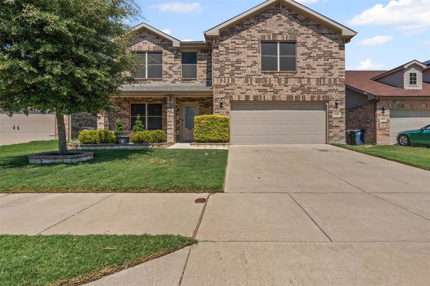 Welcome home to this beautifully refreshed 5 bedroom, 4 bath residence in the sought after Lake Vista Ranch community! Offering 2,670 square feet of spacious living, this home is filled with generously sized rooms and abundant storage throughout. You’ll be hard pressed to find a cleaner, more move-in-ready property. Featuring brand new, never-lived-on carpet and fresh, neutral paint, the space is a perfect blank canva, ready for you to bring your dream home to life. Luxury vinyl plank flooring spans the main level, including the first floor bedroom with a private en-suite bath—an ideal setup for guests or multi-generational living. An additional half bath downstairs adds convenience for entertaining while keeping the upstairs bedrooms peaceful and private. The oversized primary suite measures 16' x 28', offering room for a sitting area, home gym, or reading nook. All bedrooms include walk-in closets, and the laundry room doubles as a spacious walk-in pantry, adding even more function to the home. A Tesla electric charger resides in garage and solar shades on all windows. Whether you’re looking to accommodate a growing household or multi-generational living, this home offers the space, layout, and flexibility to meet your needs—with the added bonus of being completely turnkey and move-in ready. Don’t miss your chance to make this exceptional home yours—schedule your showing today!