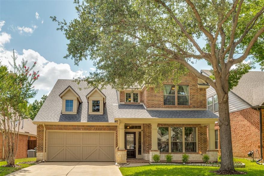 Welcome to 2828 Coteau Way, a thoughtfully updated 4-bedroom, 2.5-bathroom home nestled in a private gated community just minutes from Downtown Dallas, the Arboretum, and Lower Greenville. This spacious two-story layout features nearly 2,800 sq ft of living space with soaring ceilings, a dedicated office, and multiple living and dining areas, perfect for today’s modern lifestyle.

The kitchen was fully renovated in 2021 and further enhanced in 2025 with refinished butcher block countertops, freshly painted cabinetry and induction cooktop. Enjoy new hardwood flooring throughout the first floor, updated laundry room, and a freshly refinished front door that adds charm and curb appeal. Step outside to a new covered deck (2024) surrounded by fresh landscaping, front yard planters, and mature oak trees offering shade and character.
Additional updates include a brand-new roof (June 2025), modern lighting, and professional tree trimming. The oversized primary suite features a large walk-in closet and spacious en suite bath, while upstairs you'll find three bedrooms, a full bath, and a versatile loft space ideal for a playroom or second living area
Enjoy a large backyard, generous storage and attic space, and quick access to shopping, dining, and recreation — including the Arboretum, Samuell Grand Rec Center, Tenison Golf Course, and major Dallas districts within 15 minutes.