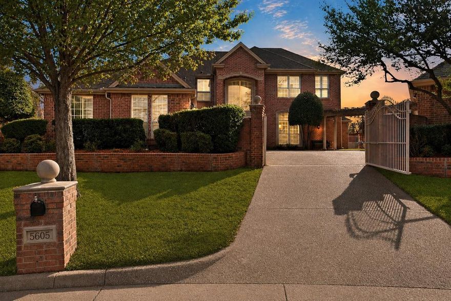 GATED ESTATE living in Hunterwood Estates, one of Arlington's most established and sought-after communities. This 5-bedroom, 3.5-bathroom home offers over 3,700 square feet of flexible living space, a THREE-CAR GARAGE, and one of the most impressive floor plans in the neighborhood, including TWO DOWNSTAIRS BEDROOMS WITH ENSUITE BATHROOMS and a resort-style backyard with an IN-GROUND POOL.
The grand entry sets the tone immediately with soaring ceilings, a sweeping staircase, and a formal living room wrapped by a winding staircase and catwalk above. The open layout includes TWO LIVING AREAS and TWO DINING SPACES, giving you real flexibility for everyday living and entertaining. The family room features a FIREPLACE, BUILT-IN SHELVING, and BUILT-IN SURROUND SOUND. The kitchen connects seamlessly to the main living areas and includes a DEDICATED PANTRY and generous counter space. A separate laundry room rounds out the main level.
The DOUBLE DOWNSTAIRS BEDROOM LAYOUT is a true standout feature. Each bedroom has its own ensuite bathroom, making this home ideal for MULTI-GENERATIONAL LIVING, a MOTHER-IN-LAW SUITE arrangement, or a private guest suite setup. Upstairs, the fifth bedroom is oversized and functions equally well as a bedroom, MEDIA ROOM, or FLEX SPACE.
Out back, the private yard is built for Texas living. An EXPANSIVE COVERED PATIO, GAZEBO WITH LIGHTING, BUILT-IN OUTDOOR KITCHEN, and IN-GROUND POOL WITH WATERFALL FEATURE give you a complete outdoor entertaining setup.
Move-in ready pool home on a cul-de-sac in Hunterwood Estates, Arlington TX 76001. Open concept floor plan, Arlington ISD, and outdoor entertaining space that is hard to match at this price point.