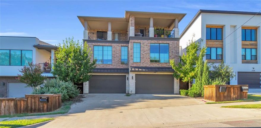 This property is located in a Wells Fargo grant area, eligible buyers may qualify for $10,000 toward their closing costs!! Modern three-story home offering luxury, functionality and prime location. The first floor includes a versatile flex room with a full bathroom and closet, ideal as a guest suite, home office, or gym. The second floor features an open-concept kitchen, dining, and living area with designer finishes and accordion glass doors opening to an expansive balcony, perfect for entertaining or relaxing outdoors. The third floor includes a private primary suite with a secondary bedroom nearby and a balcony showcasing downtown Dallas views. Additional features include a fenced backyard with an 8-foot privacy fence and gated entry, contemporary architecture, and premium materials throughout. Located just minutes from Oak Lawn, Trinity Groves and Uptown Dallas, this home offers easy access to some of the city’s best dining, nightlife, and entertainment. All furniture is negotiable!!