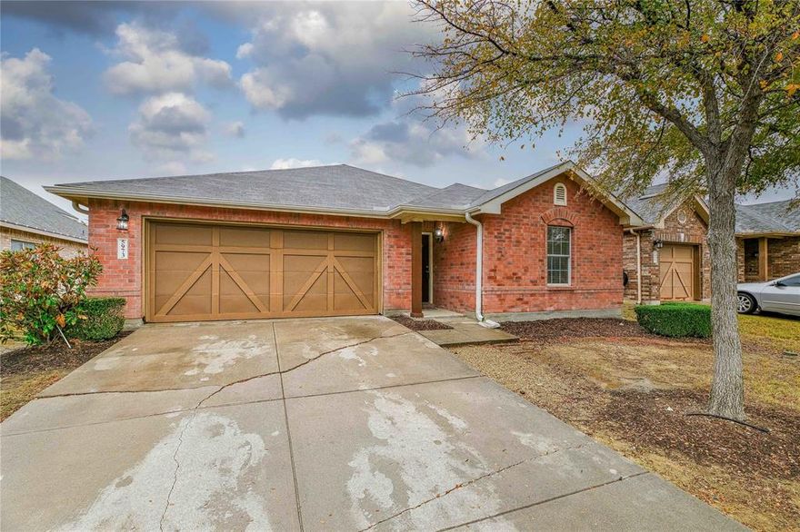 Wonderful 4 bedroom, 3 bath home available in The Cascades at the Legends Neighborhood, boasting a community pool. Great location close to shopping malls, restaurants, Hawaiian Park, Stewart Creek Park, Grandscape, Top Golf Park, and easy access to 121. Nice open floor plan with tile flooring, a large kitchen, split bedroom plan and private primary suite. Home offers a fenced backyard. Updates (2023) include new AC, dishwasher, fireplace, stove, fans, and fresh paint. Refrigerator is included. Large dogs allowed.