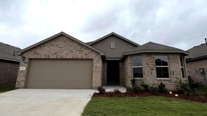 Available for a Quick Move-in!! Now Selling in the new phase at D.R. Horton's Rosewood at Beltmill community in North Fort Worth and Eagle Mountain-Saginaw ISD!! Gorgeous Single Story 4 bedroom Huntsville floorplan-Elevation C, Ready now!! Modern open concept with Living and Dining opening to large Chef's Kitchen located in the heart of the Home complete with seating Island, Granite Countertops, Stainless Steel Appliances, Gas Range and walk-in Pantry. Large primary Bedroom with 5 foot over sized shower and walk-in Closet. Tiled Entry, Hallways and Wet areas, plus Home is Connected Smart Home Technology Package. Covered front porch and back Patio, 6 foot stained fenced Backyard, Gas Tankless Water Heater, Landscape Package with full sod and Sprinkler System and more! Community Elementary School, Pool and Playground. Nearby nature, wildlife, and outdoor activities include Eagle Mountain Lake; Eagle Mountain Park offering hiking trails and nature; and Twin Points Park offering seasonal beach and party area rentals.